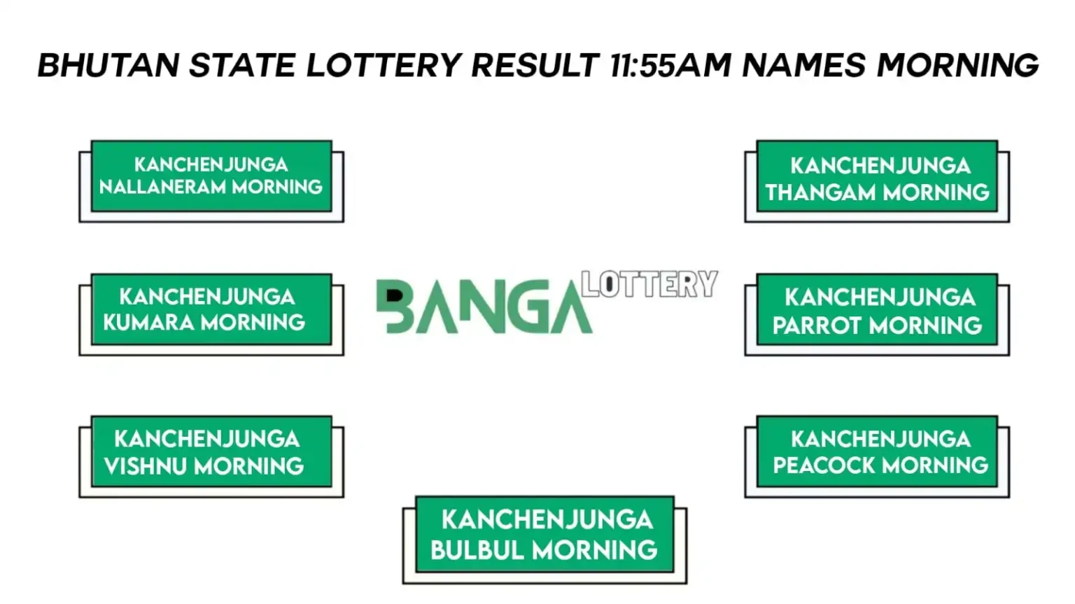 nagaland state lottery, banga lottery bhutan lottery result